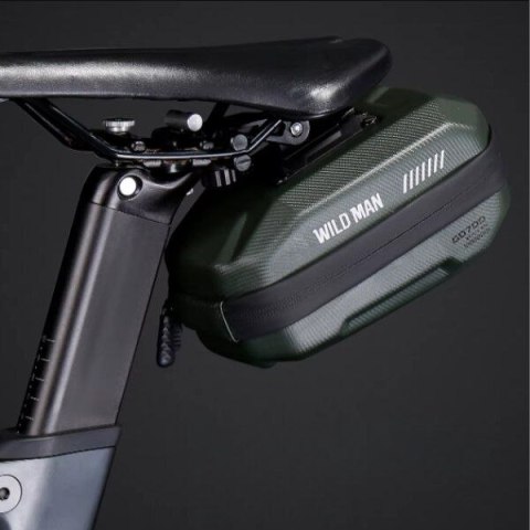 WILDMAN sakwa rowerowa pod siodełko na zamek 0,8L GD700 zielona