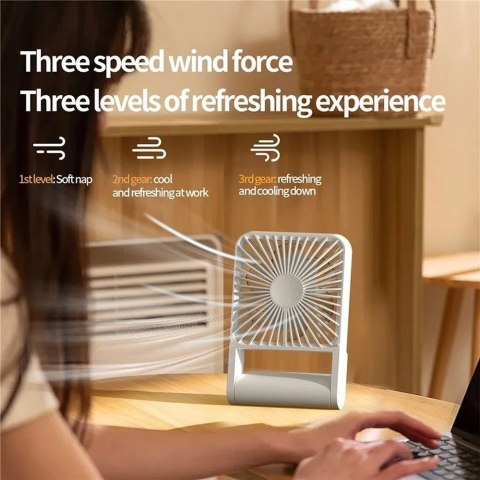 Wentylator / wiatrak biurkowy HX-123 ciemny niebieski