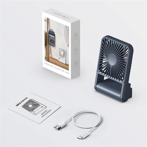 Wentylator / wiatrak biurkowy HX-123 ciemny niebieski