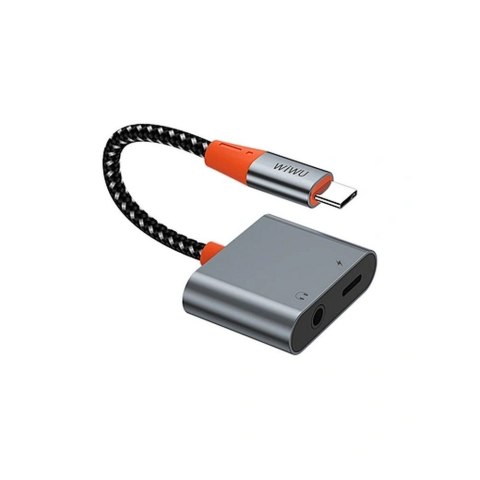 WiWU - Audio adapter LT10 Typ C do Typ C + 3.5mm