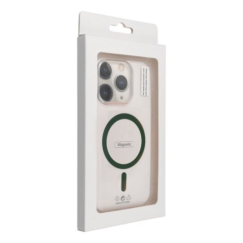 Drop Glue Colorful Ring Mag Cover kompatybilny z MagSafe pasuje do SAMSUNG A37 ciemny zielony