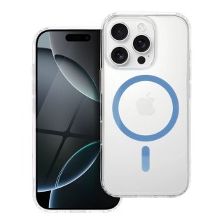 Drop Glue Colorful Ring Mag Cover kompatybilny z MagSafe pasuje do SAMSUNG A37 jasny niebieski