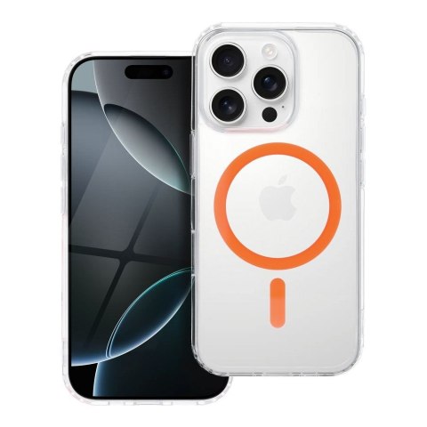 Drop Glue Colorful Ring Mag Cover kompatybilny z MagSafe pasuje do SAMSUNG A37 pomarańczowy