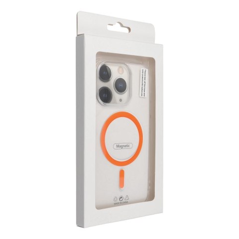 Drop Glue Colorful Ring Mag Cover kompatybilny z MagSafe pasuje do SAMSUNG A37 pomarańczowy