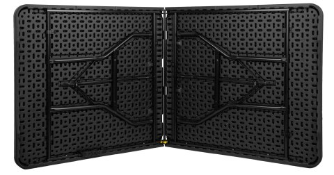 Stół cateringowy BUFET BLACK składany 200x90 cm