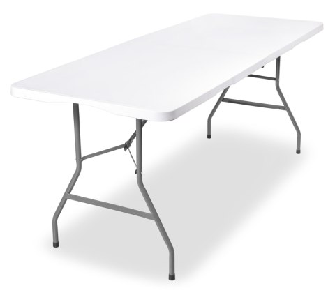 Stół cateringowy BUFET WHITE składany 200x90 cm