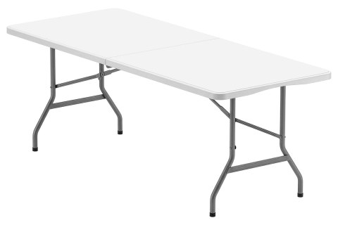 Stół cateringowy BUFET WHITE składany 200x90 cm