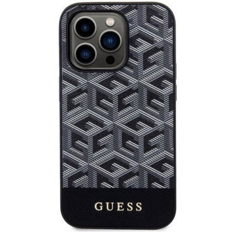 GUESS futerał do IPHONE 14 Pro GUHMP14LHGCFSEK (MAG GCUBE) czarny