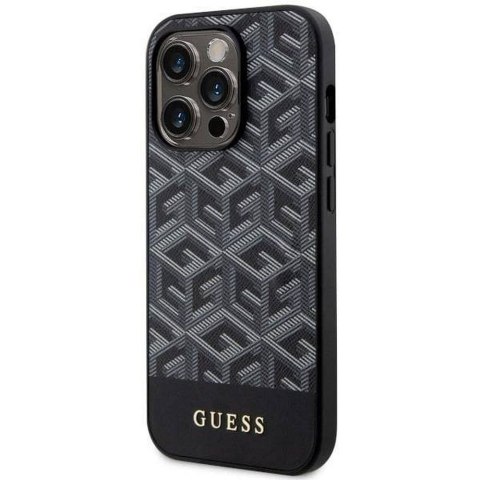 GUESS futerał do IPHONE 14 Pro GUHMP14LHGCFSEK (MAG GCUBE) czarny
