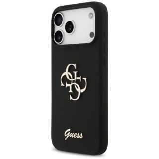 GUESS futerał do IPHONE 17 Pro Max GUHCP17XSC4GSMK (Silicone W/ Big 4G Script) czarny