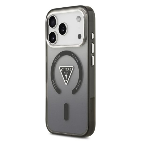 GUESS futerał do IPHONE 17 Pro Max kompatybilny z MagSafe GUHMP17XHGTMLCGK (IML Gradient W/ Triangle Logo) czarny