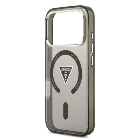 GUESS futerał do IPHONE 17 Pro Max kompatybilny z MagSafe GUHMP17XHGTMLCGK (IML Gradient W/ Triangle Logo) czarny
