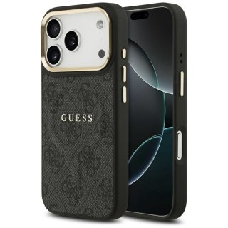 GUESS futerał do IPHONE 17 Pro kompatybilny z MagSafe GUHMP17LP4MSEGCK (PU 4G W/ Classic) czarny