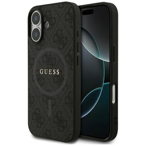 GUESS futerał do IPHONE 17 kompatybilny z MagSafe GUHMP17SG4GFRK (PU 4G Ring Classic Logo) czarny