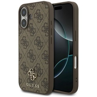 GUESS futerał do IPHONE 17 kompatybilny z MagSafe GUHMP17SP4SM4MW (PU 4G Small 4G and Classic) brązowy
