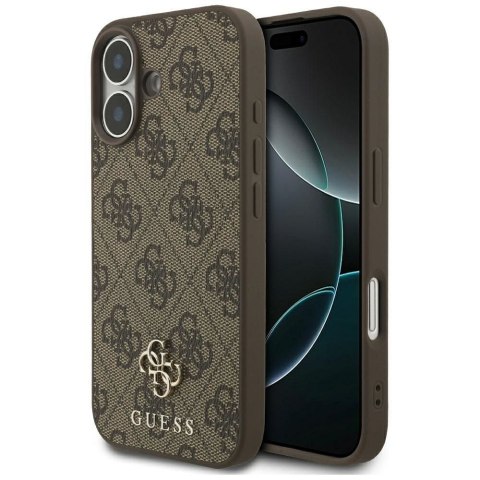GUESS futerał do IPHONE 17 kompatybilny z MagSafe GUHMP17SP4SM4MW (PU 4G Small 4G and Classic) brązowy
