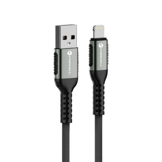 Kabel USB A do Lightning Forcell F-Energy 2,4A 12W Cafule 1,2 m C257 czarny
