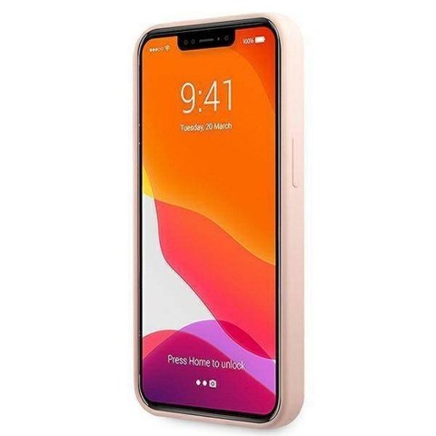 KARL LAGERFELD futerał do IPHONE 13 Pro KLHCP13LSLKHLP (Silicone K. Head) rózowy