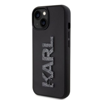 KARL LAGERFELD futerał do IPHONE 15 KLHCP15S3DMBKCK (3D Logo Glitter) czarny