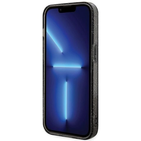 KARL LAGERFELD futerał do IPHONE 15 Pro KLHMP15LHGKCNOK (Glitter + MAG) czarny