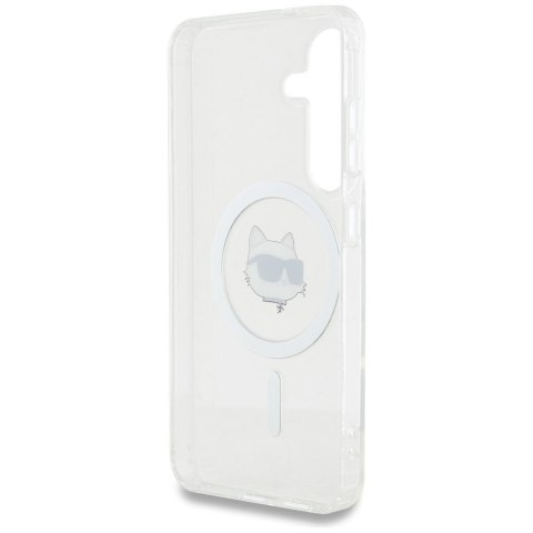 KARL LAGERFELD futerał do SAMSUNG S25 KLHMS25SHLSCHH (Magnetic IML Metal Choupette Head) biały