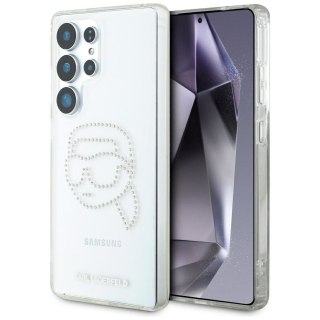 KARL LAGERFELD futerał do SAMSUNG S25 Ultra KLHCS25LHKHDCELT (IML Rhinestones K Head) transparentny