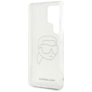 KARL LAGERFELD futerał do SAMSUNG S25 Ultra KLHCS25LHKHDCELT (IML Rhinestones K Head) transparentny
