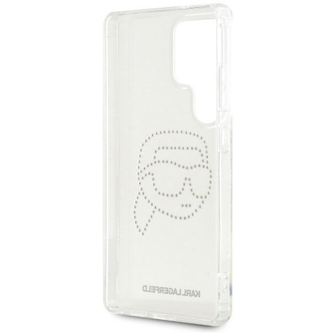 KARL LAGERFELD futerał do SAMSUNG S25 Ultra KLHCS25LHKHDCELT (IML Rhinestones K Head) transparentny