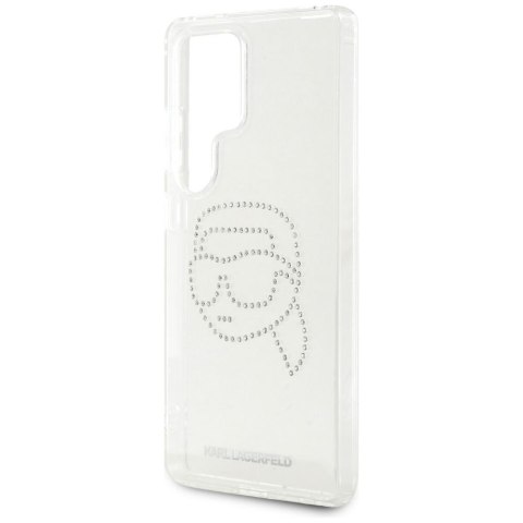 KARL LAGERFELD futerał do SAMSUNG S25 Ultra KLHCS25LHKHDCELT (IML Rhinestones K Head) transparentny