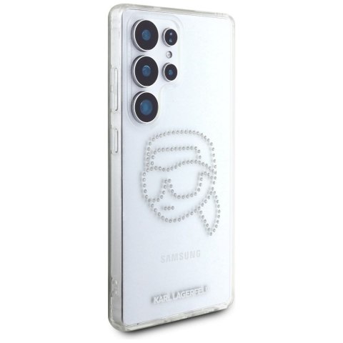 KARL LAGERFELD futerał do SAMSUNG S25 Ultra KLHCS25LHKHDCELT (IML Rhinestones K Head) transparentny