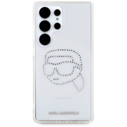 KARL LAGERFELD futerał do SAMSUNG S25 Ultra KLHCS25LHKHDCELT (IML Rhinestones K Head) transparentny