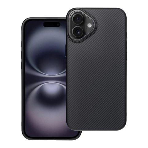 Etui na iPhone 16 PLUS Carbon Elite Mag Cover zgodny z MagSafe czarny
