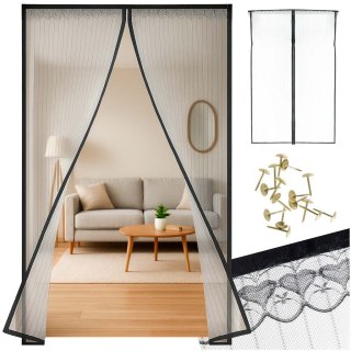 Moskitiera siatka magnetyczna na drzwi 85x210cm CZARNA