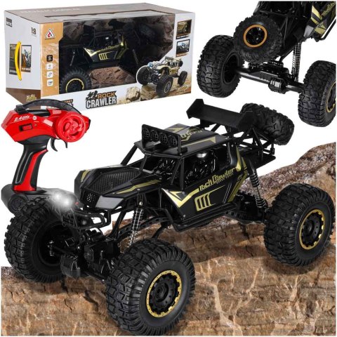 Samochód zdalnie sterowany 2,4GHz 1:8 51cm metal czarny