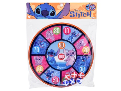 Dwustronna Tarcza na rzep Stitch 36 cm + 6 piłek 4 cm SP0881