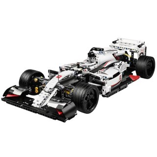 Klocki Konstrukcyjne Samochód Wyścigowy F1 Biało-Czerwony 1235 el.