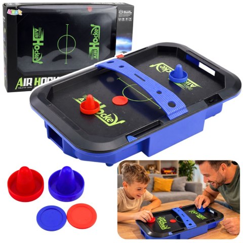 Stół Air Hockey Stołowy Gra Zręcznościowa Dla Dzieci Krążki 43x26 cm
