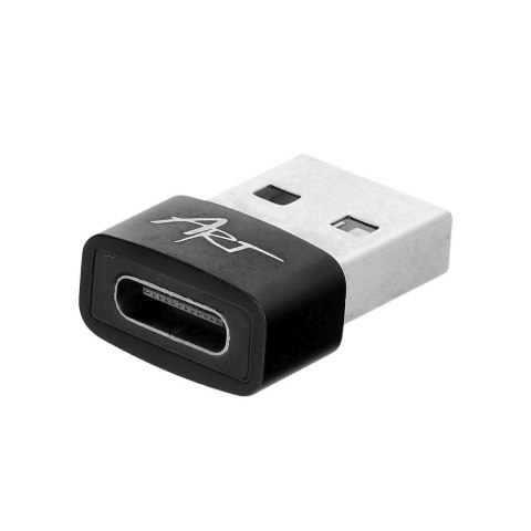 Adapter USB A 2.0 do USB C ART C14 OTG czarny