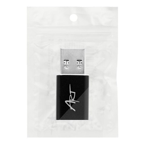 Adapter USB A 3.0 do USB C ART C12 OTG czarny
