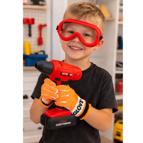 Duży Zestaw Narzędzi Dla Dzieci Wkrętarka Szlifierka Na Baterie 28 el.