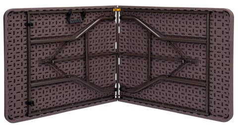 Zestaw cateringowy Woodland Brown stół + 2 ławki