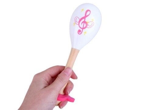 Cymbałki, tamburyno i marakasy - instrumenty muzyczne drewniane IN0085