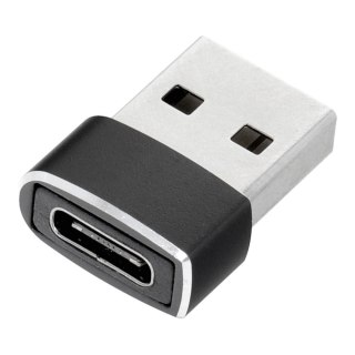Adapter Typ C (żeński) do USB A (męski) czarny
