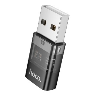 Adapter USB A do USB C Hoco UA36C transparentny czarny