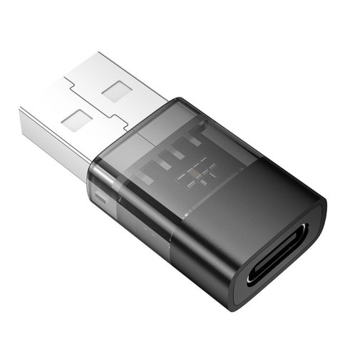 Adapter USB A do USB C Hoco UA36C transparentny czarny