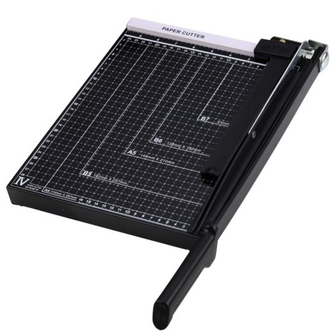Gilotyna Do Papieru A4 Trymer Do Cięcia Papieru Metalowa Biurowa Czarna