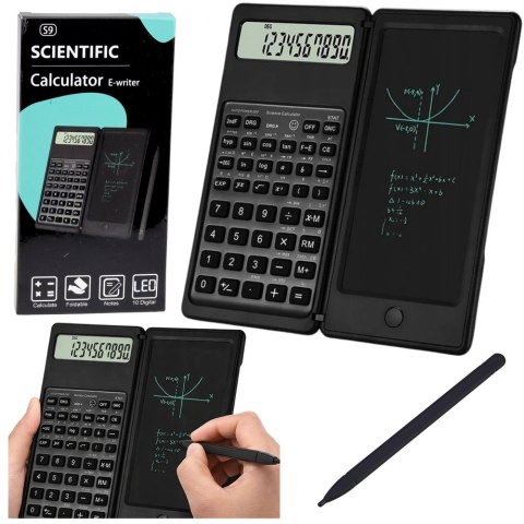 Kalkulator Naukowy Biurowy Z Tablicą LCD Tablet Graficzny Rysik 10 Cyfr