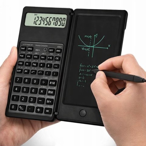 Kalkulator Naukowy Biurowy Z Tablicą LCD Tablet Graficzny Rysik 10 Cyfr