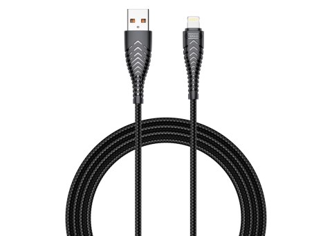 Kabel USB A do Lightning VEGER 2,4A V105 1,2 m czarny