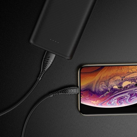 Kabel USB A do Lightning VEGER 2,4A V105 1,2 m czarny